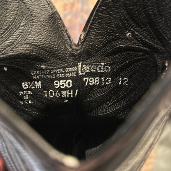 Laredo vintage snakeskin western cowboy boot - Picture 10 of 10